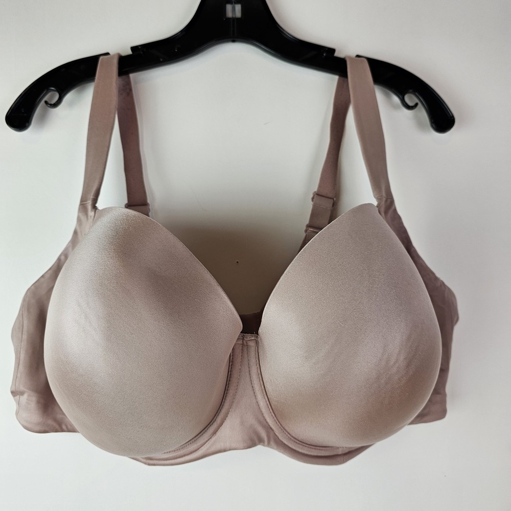 SOMA Stunning Support Bra 44DDD Smooth Full Coverage Nude Underwire Molded Cups